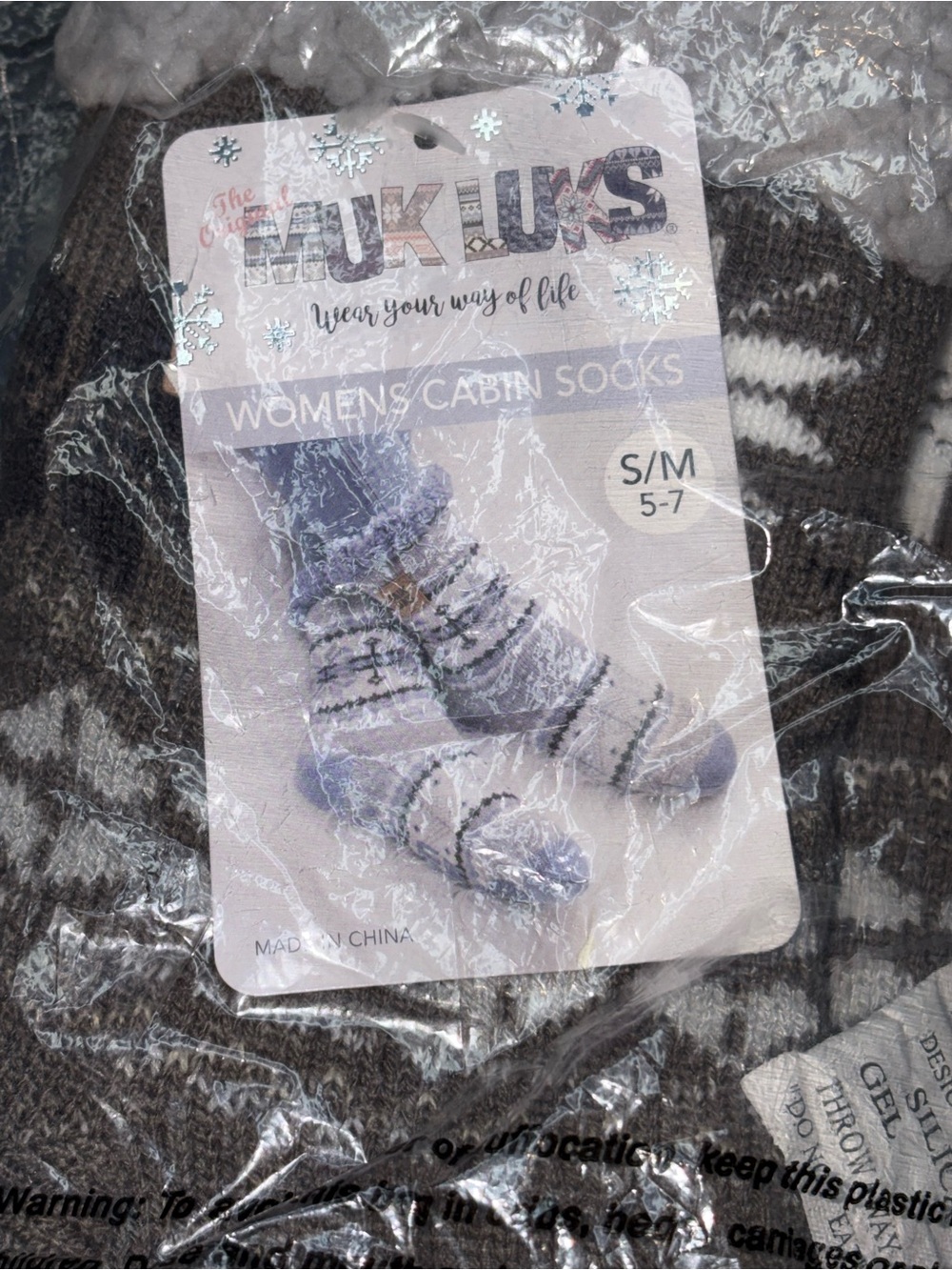 NWT Muk Luks women’s cabin/slipper socks